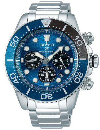 Seiko Watch Prospex Save the Ocean Solar Special Edition D - Blue