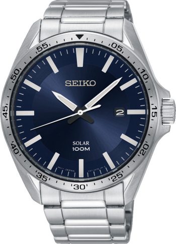 Seiko Watch Solar Chronographs - Blue