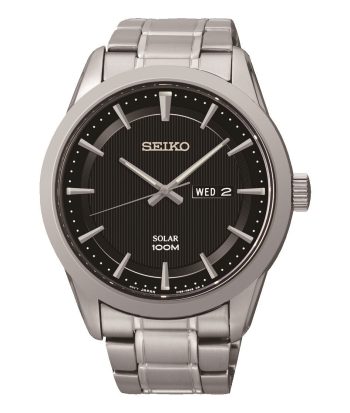 Seiko Watch Solar Gents - Black