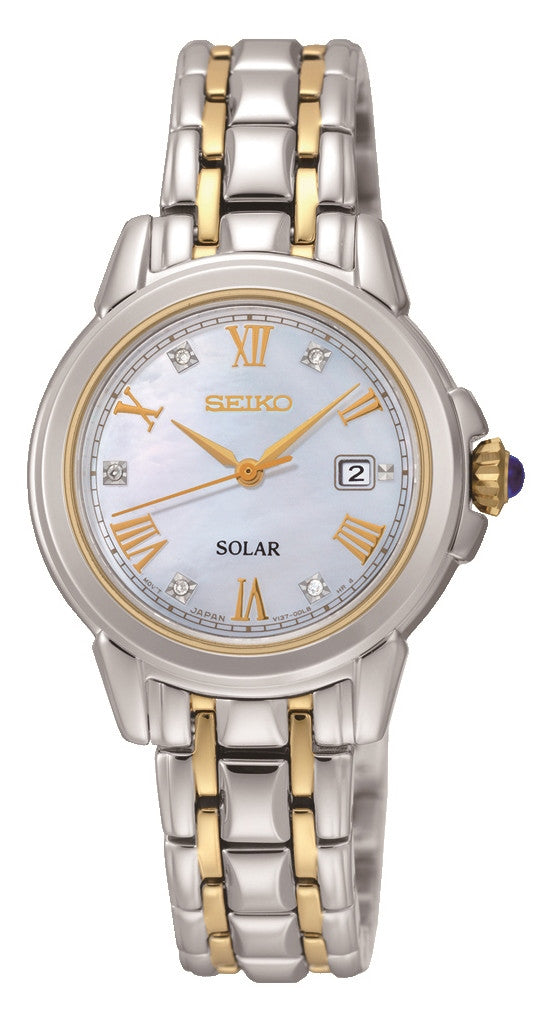 Seiko Watch Solar Ladies - White Seiko Watch Solar Ladies - White