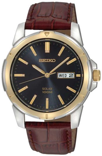 Seiko Watch Solar Mens - Black
