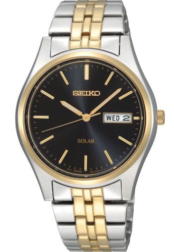 Seiko Watch Solar Mens - Black