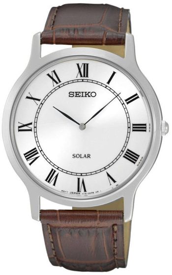 Seiko Watch Solar Mens D - Silver