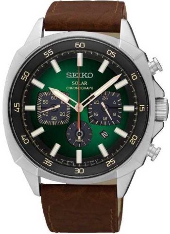 Seiko Watch Solar Mens - Green