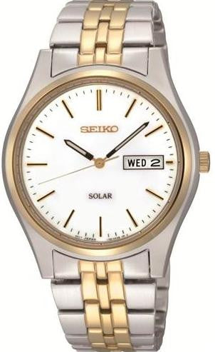 Seiko Watch Solar Mens - White