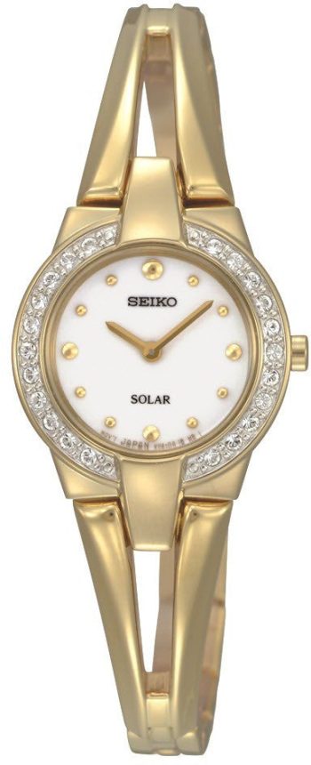 Seiko Watch Solar Powered Ladies - White