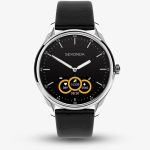 Sekonda Mens Hybrid Black Leather Strap Smartwatch 30150