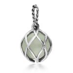Sterling Silver Green Quartz Emma Stothard Silver Darling 10mm Float Charm