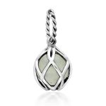 Sterling Silver Green Quartz Emma Stothard Silver Darling 8mm Float Charm