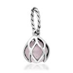 Sterling Silver Rose Quartz Emma Stothard Silver Darling 6mm Float Charm