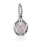 Sterling Silver Rose Quartz Emma Stothard Silver Darling 8mm Float Charm