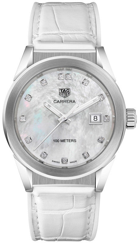 TAG Heuer Watch Carrera Lady Quartz - White TAG Heuer Watch Carrera Lady Quartz - White