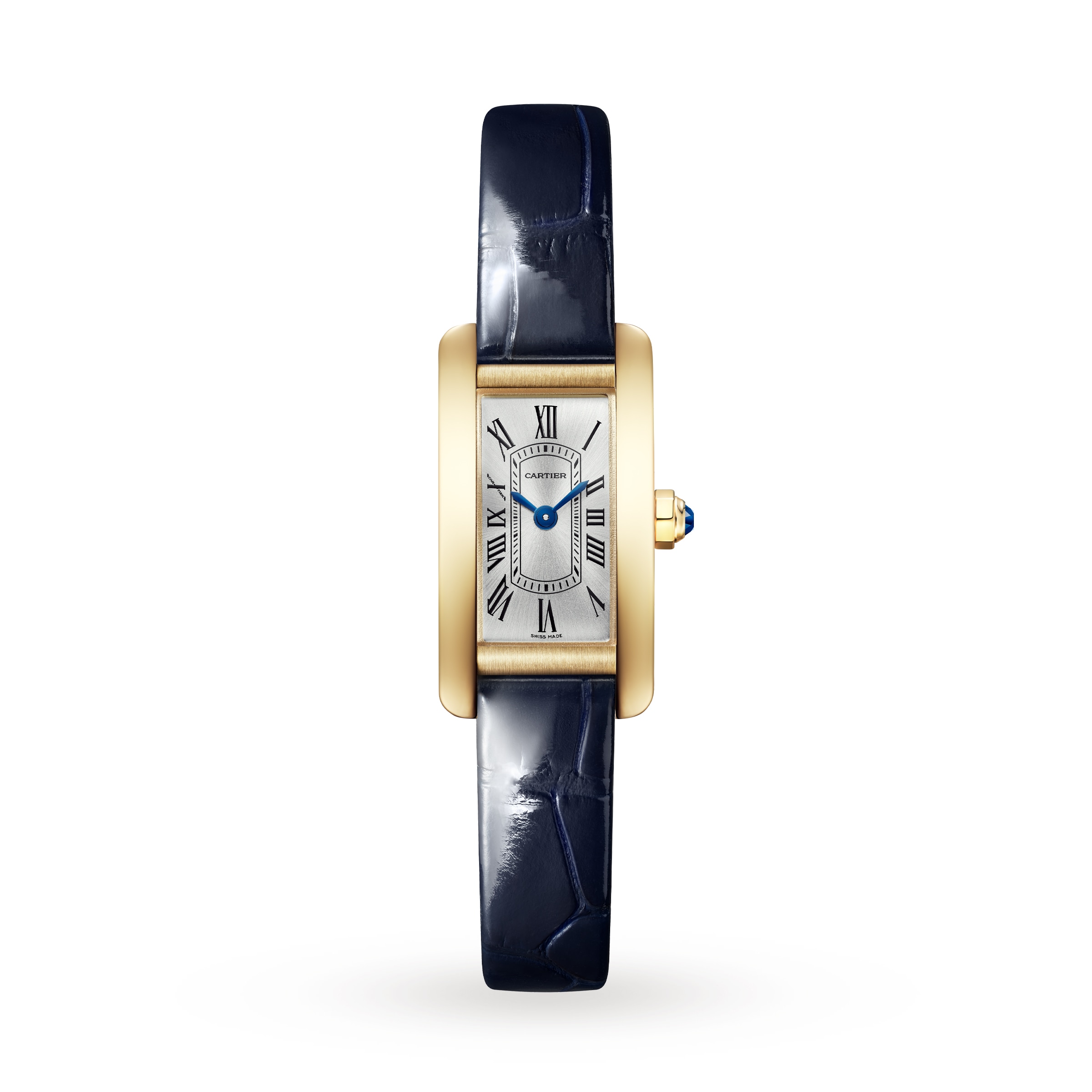 Tank Américaine Watch, Mini Model, Quartz Movement, Yellow Gold Tank Américaine Watch, Mini Model, Quartz Movement, Yellow Gold