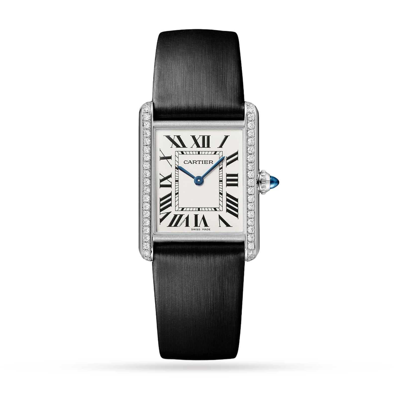 Tank Must Watch, Large Model, Quartz Movement, Steel, Diamonds Tank Must Watch, Large Model, Quartz Movement, Steel, Diamonds