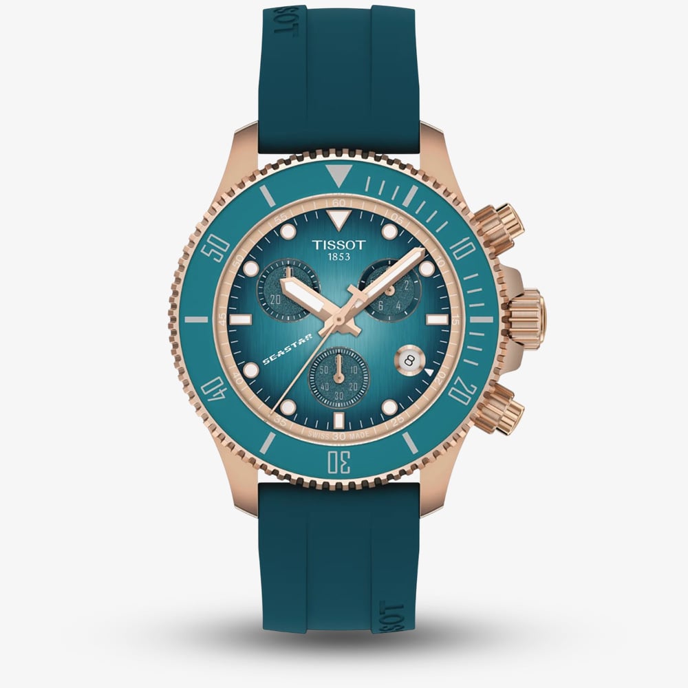 Tissot Ladies Seastar 1000 Turquoise Quartz Chronograph Watch T120.217.37.041.00 Tissot Ladies Seastar 1000 Turquoise Quartz Chronograph Watch T120.217.37.041.00