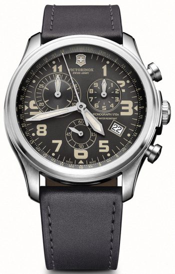 Victorinox Swiss Army Watch Infantry Vintage Quartz Chronograph - Black