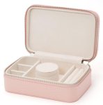 WOLF Jewellery Case Sophia Zip Rose Quartz - Rose