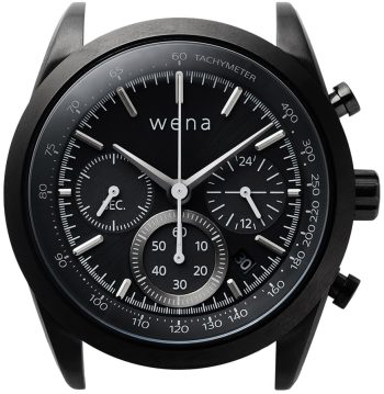 Wena By Sony Watch Head Solar Chronograph Black - Black