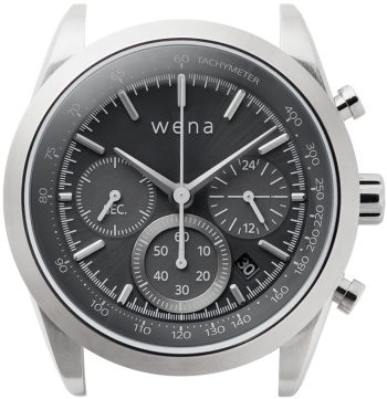 Wena By Sony Watch Head Solar Chronograph Silver - Black