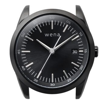 Wena By Sony Watch Head Solar Three Hands Black - Black