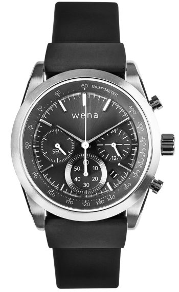 Wena Watch Wrist Active With Silver Solar Chronograph Face - Silver