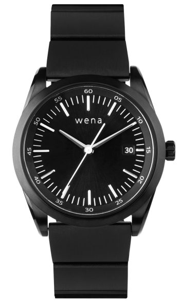 Wena Watch Wrist Pro With Black Solar Three Hands Face - Black
