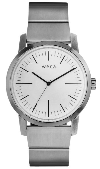 Wena Watch Wrist Pro With White Quartz Three Hands Face - White
